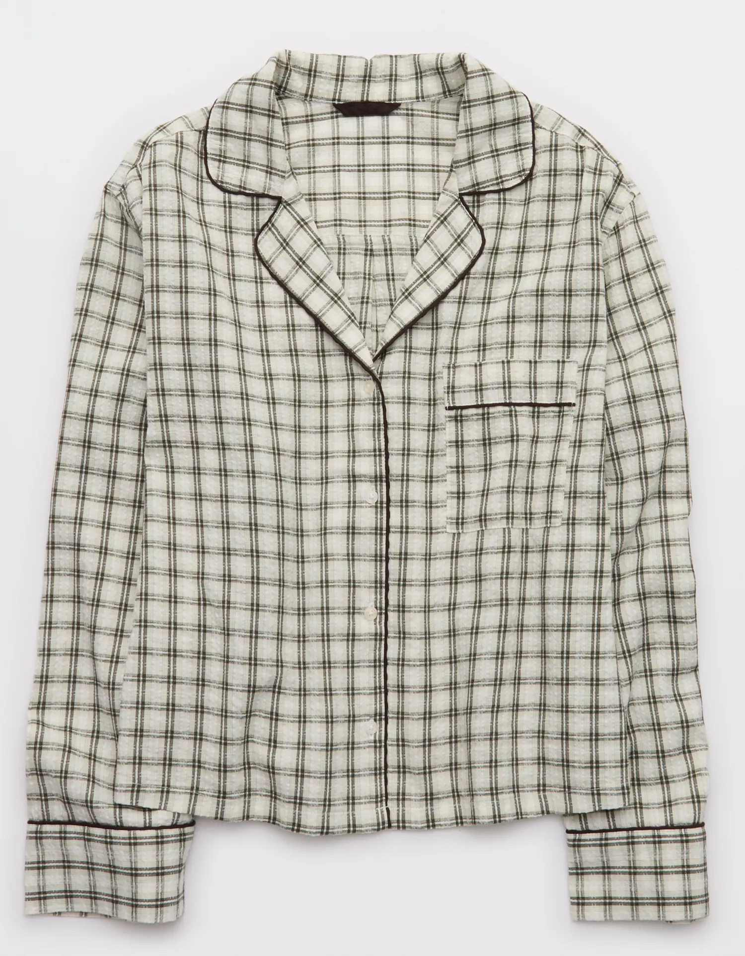Aerie Seersucker Long Sleeve Shirt - thumbnail 4