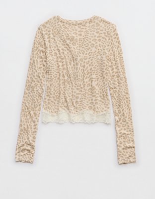 OVERSLEPT by Aerie Real Soft Ribbed Cardigan