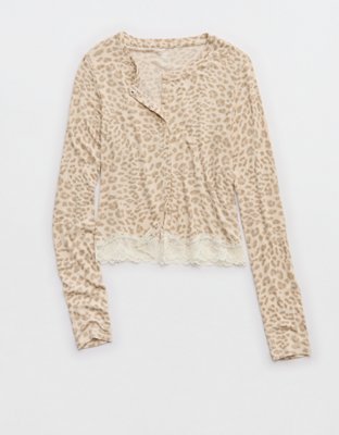 OVERSLEPT by Aerie Real Soft Ribbed Cardigan