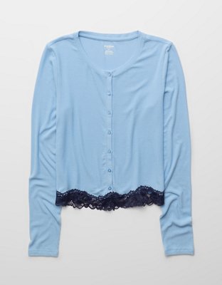 OVERSLEPT by Aerie Real Soft® Ribbed Cardigan