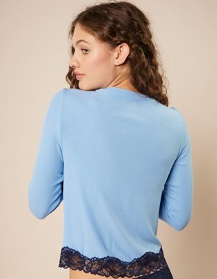OVERSLEPT by Aerie Real Soft® Ribbed Cardigan