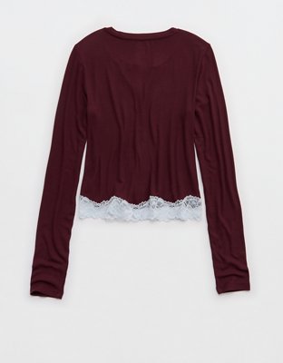 OVERSLEPT by Aerie Real Soft Ribbed Cardigan