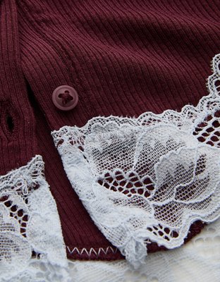 OVERSLEPT by Aerie Real Soft Ribbed Cardigan