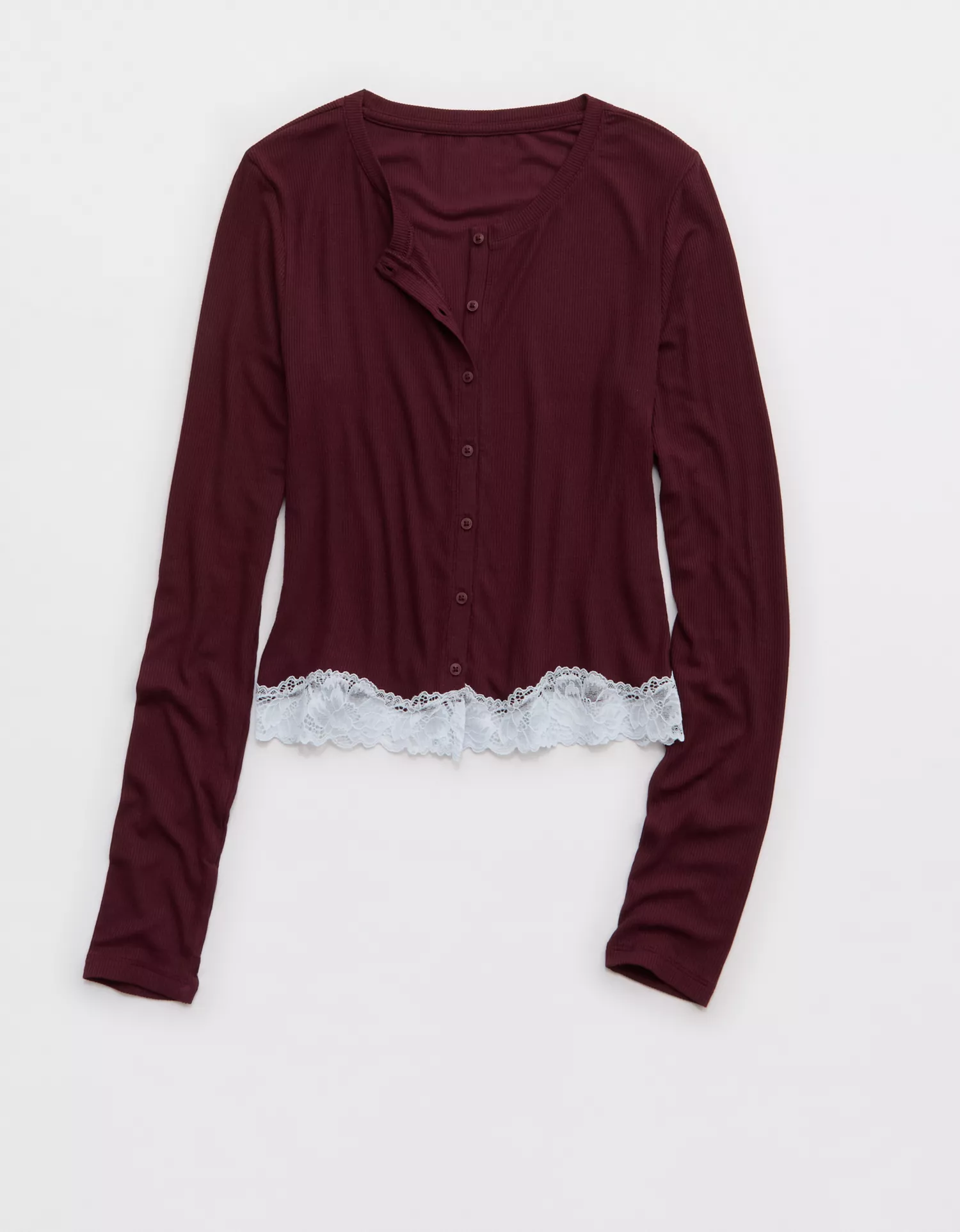 OVERSLEPT by Aerie Real Soft® Ribbed Cardigan - thumbnail 4