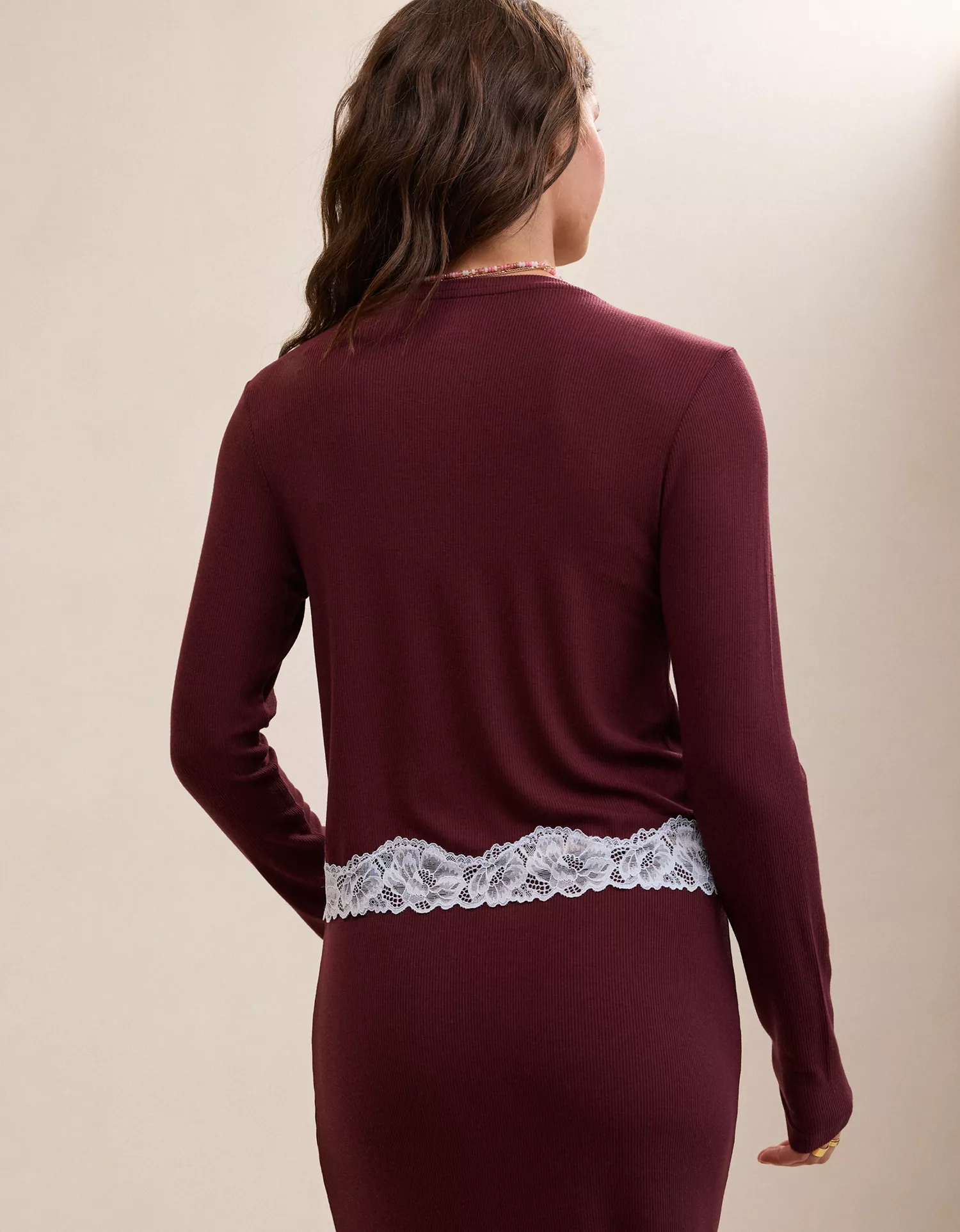 OVERSLEPT by Aerie Real Soft® Ribbed Cardigan - thumbnail 3
