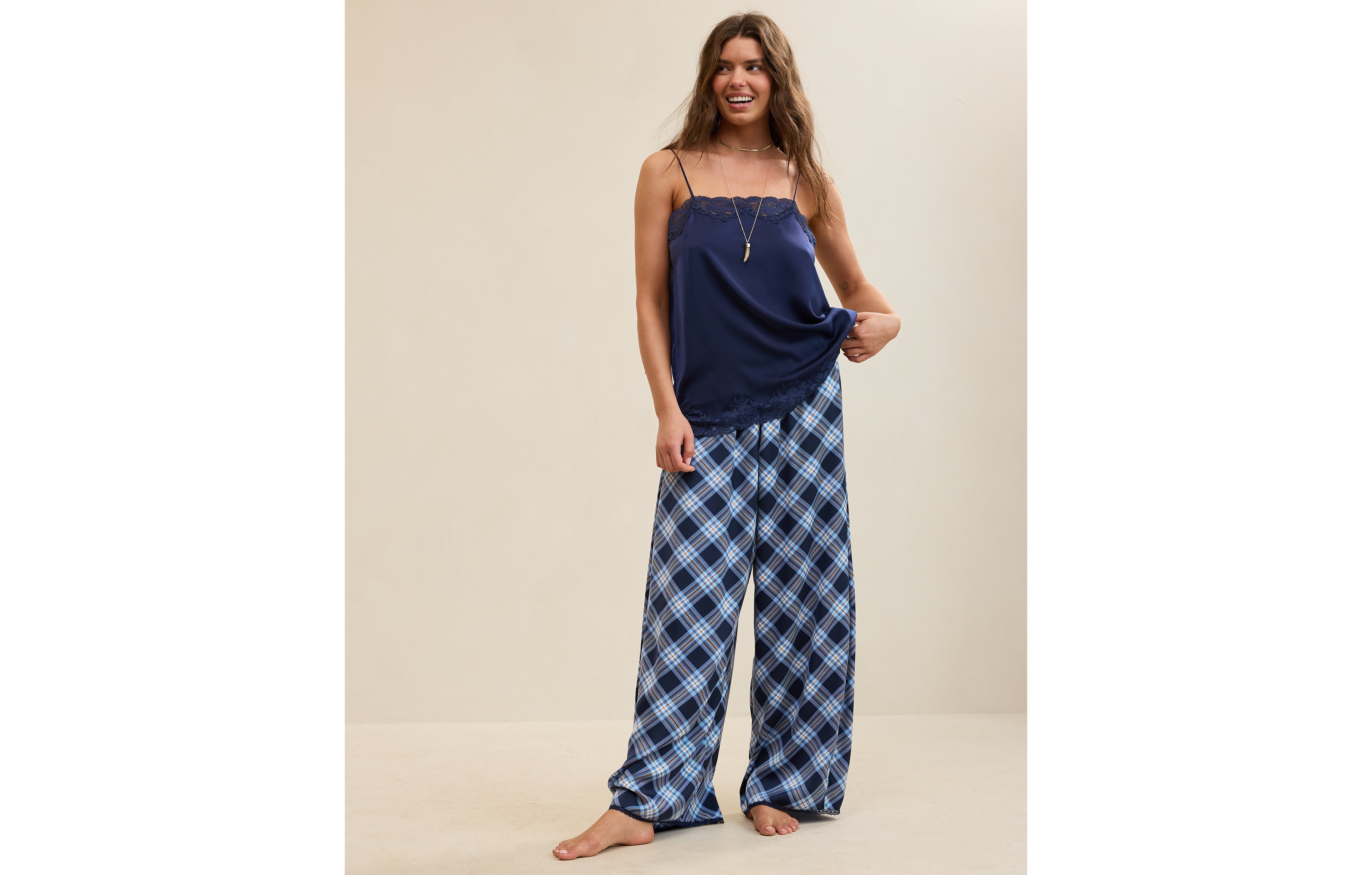 Aerie Liquid Satin Tunic Tank