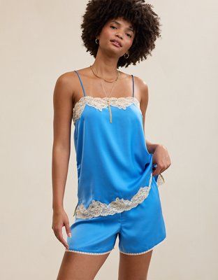 OVERSLEPT by Aerie Liquid Satin Tunic Tank | Aerie