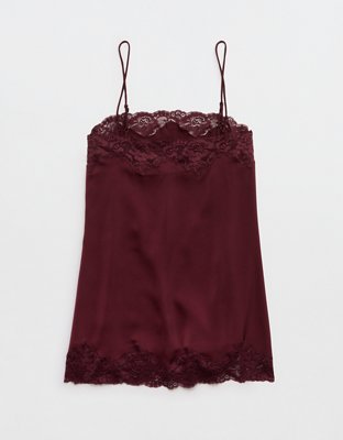 OVERSLEPT by Aerie Liquid Satin Tunic Tank | Aerie