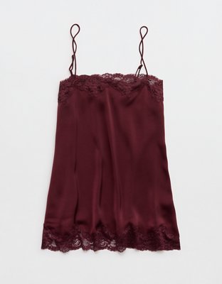 OVERSLEPT by Aerie Liquid Satin Tunic Tank | Aerie