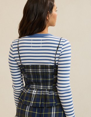 OVERSLEPT by Aerie Flannel Tank
