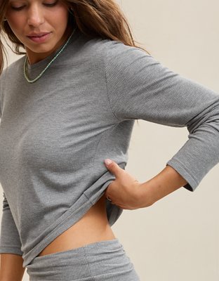 Aerie Real Soft® Rib Long Sleeve Top