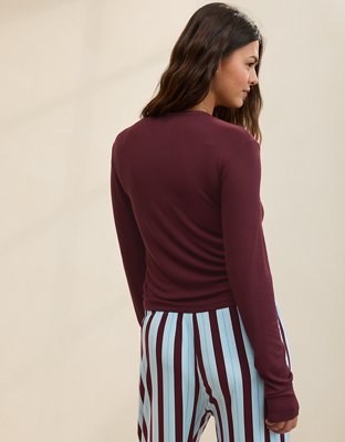 Aerie Real Soft® Rib Long Sleeve Top