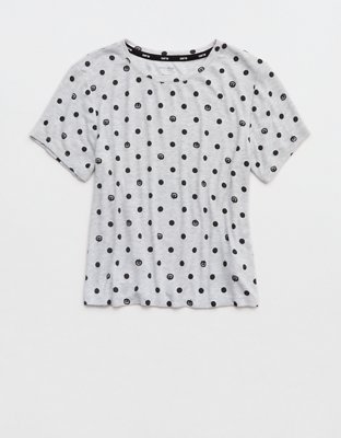 OVERSLEPT by Aerie Real Soft® Ribbed Baby T-Shirt