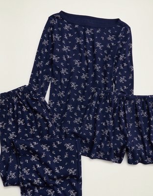 Aerie Pointelle 3/4 Sleeve Top