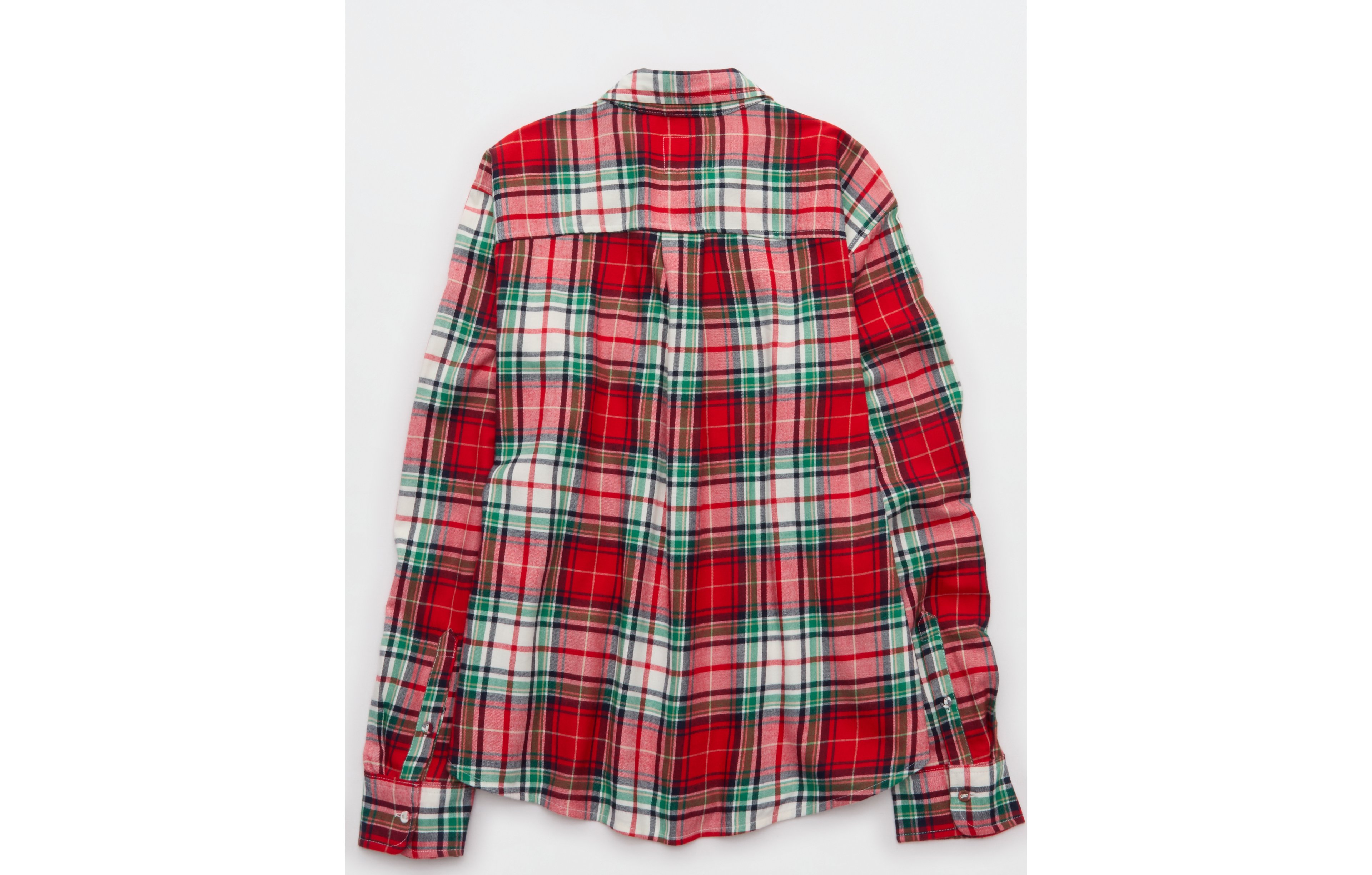 Aerie Checked Out Flannel Oversized Top