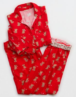 Aerie Checked Out Flannel Oversized Top