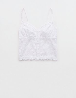 Débardeur en coton brodé En repos Aerie