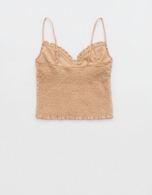 Aerie Off-Duty Embroidered Cotton Tank Top