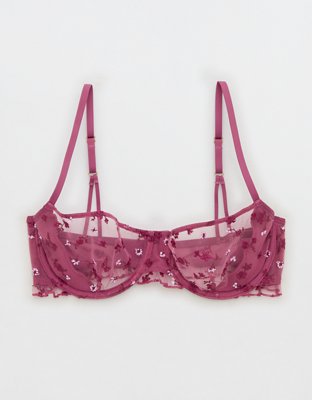 Show Off Embroidered Unlined Balconette Bra