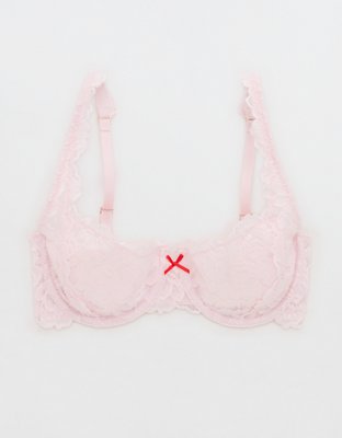 Show Off Dozen Roses Lace Unlined Bra