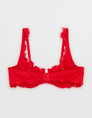 Show Off Dozen Roses Lace Unlined Bra