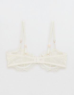 Aerie Real Power Poppy Lace Unlined Bra