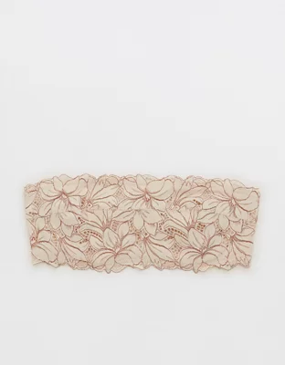 Aerie Real Power Beach Daze Lace Unlined Bandeau Bra