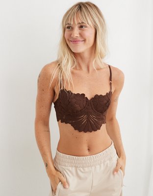 Aerie Real Power Wildflower Lace Unlined Bra