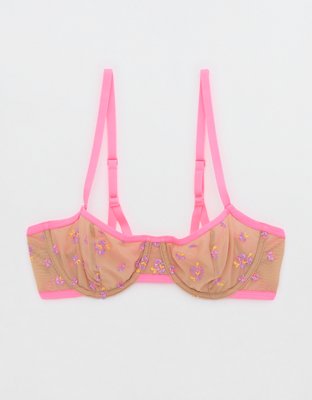 Бра Show Off, мягкая чашка, вышивка — Aerie — фото 3