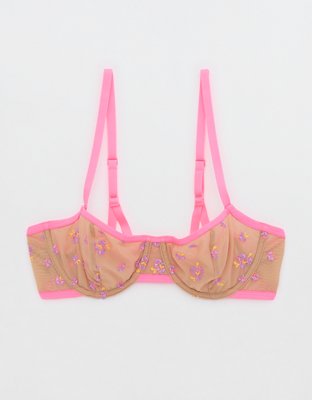 Buy Aerie Real Power Poppy Lace Unlined Bra online