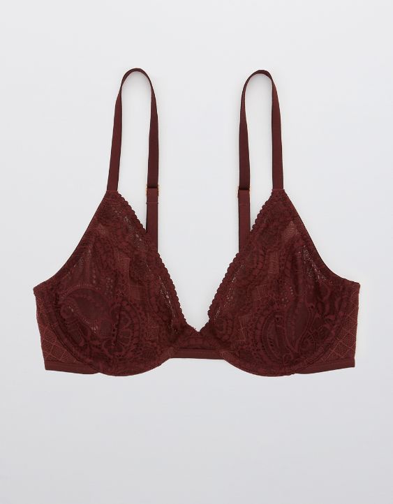 Aerie Real Power Slumber Party Lace Unlined Bra