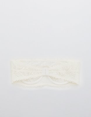 Aerie Real Power Firework Lace Unlined Bandeau Bra