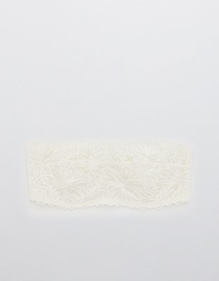 Aerie Real Power Firework Lace Unlined Bandeau Bra