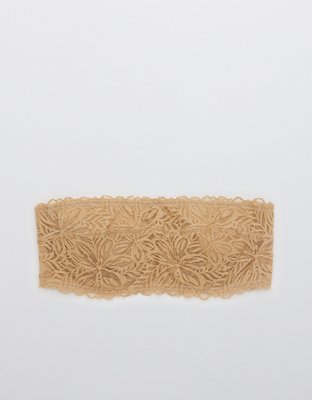 Aerie Real Power Firework Lace Unlined Bandeau Bra