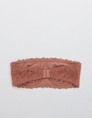 Aerie Real Power Firework Lace Unlined Bandeau Bra