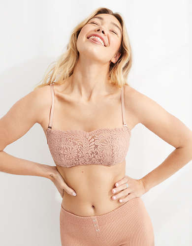 Aerie Real Power Far Out Lace Unlined Bra
