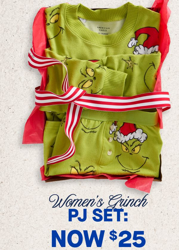 Women's Grinch PJ Set:  Now $25