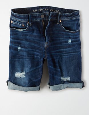flex jean shorts