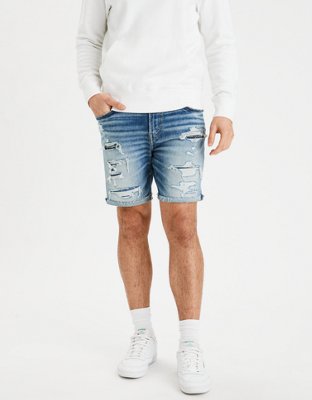 next mens denim shorts