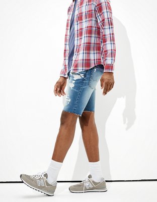 Мужские джинсы American Eagle AE AirFlex+ Patched Denim Short — фото 5