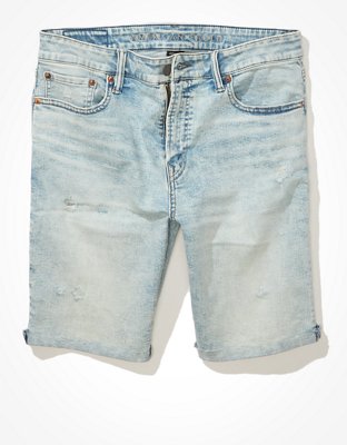 Ae Airflex Ripped Denim Short Men S Light Wash 30 From American Eagle Outfitters Accuweather Shop