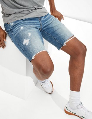 ELFINDEA Shorts Men's Jeans Shorts Ripped Distressed Denim Shorts