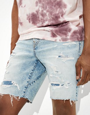 Мужские джинсы American Eagle AE AirFlex+ Ripped Move-Free Athletic Denim Short — фото 7