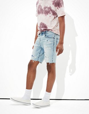 Мужские джинсы American Eagle AE AirFlex+ Ripped Move-Free Athletic Denim Short — фото 5
