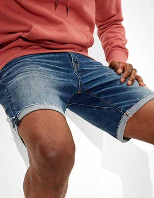 Мужские джинсы American Eagle AE AirFlex+ Patched Move-Free Athletic Denim Short — фото 6
