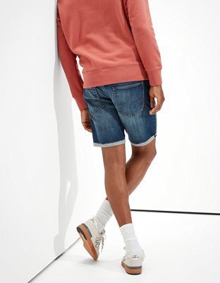 Мужские джинсы American Eagle AE AirFlex+ Patched Move-Free Athletic Denim Short — фото 2