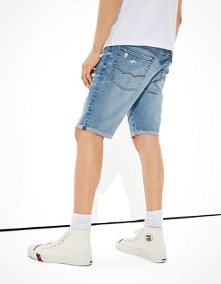 Мужские джинсы American Eagle AE Pride AirFlex+ Patched Denim Short — фото 3