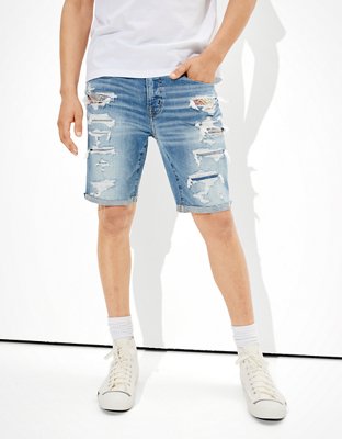 Мужские джинсы American Eagle AE Pride AirFlex+ Patched Denim Short — фото 2