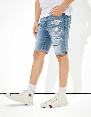 Мужские джинсы American Eagle AE Pride AirFlex+ Patched Denim Short — фото 6