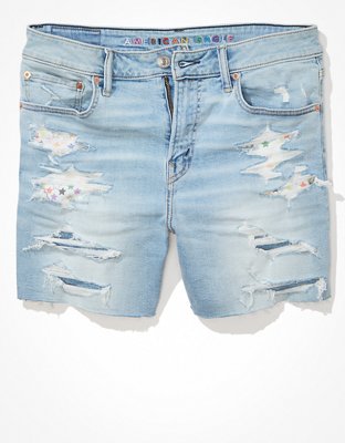 Мужские джинсы American Eagle AE Pride AirFlex+ 5.5" Denim Short — фото 3